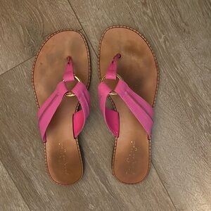 Lilly Pulitzer McKim Sandal, Pop Pink, Size 8 M